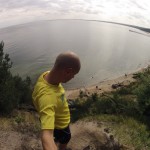 Trail Running Klif Redłowo widok na zatokę gdańską